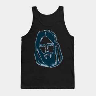 Jesus Christ cartoon illustration Tank Top